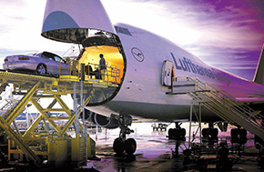 Loading Operation of a Lufthansa Cargo Boeing 747 – 1996
