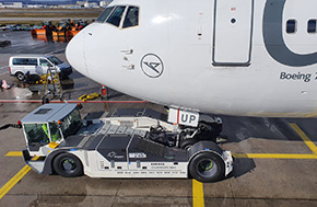 TREPEL Aircraft Tractor in Pushback Operation – 2019